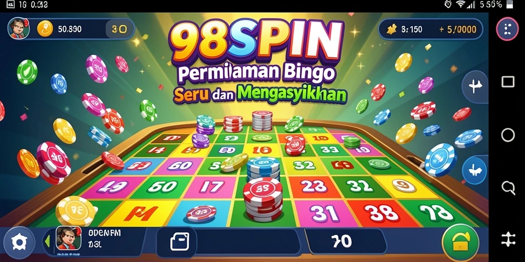Tampilan gameplay menarik dari 98SPIN, pengalaman Bingo yang seru.