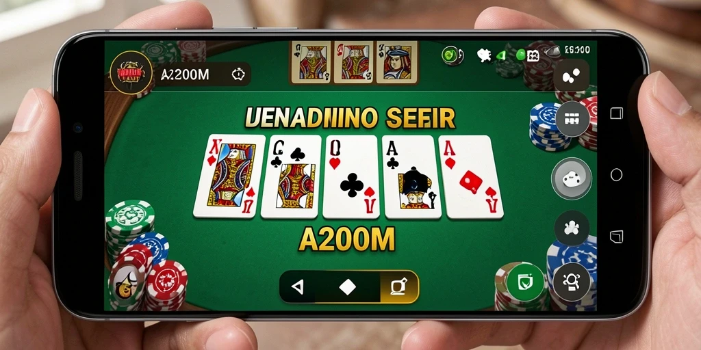Gameplay A200M yang menarik dengan tampilan visual domino.