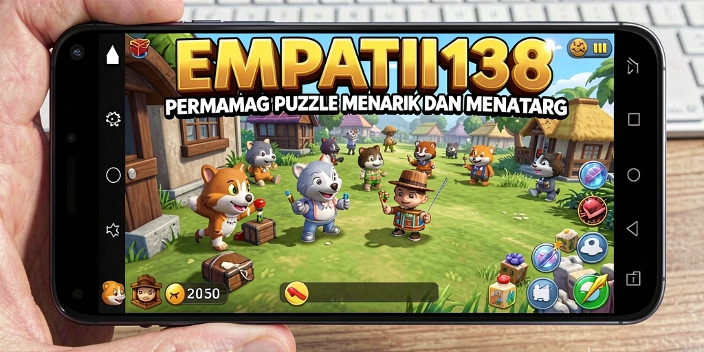Tampilan gameplay <strong>EMPATI138</strong> yang penuh warna dan penuh tantangan.