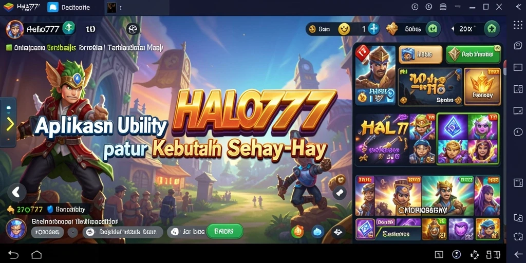 Tampilan antarmuka utama HALO777 yang intuitif dan mudah digunakan.