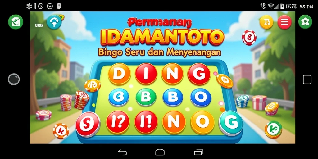 Tampilan menarik dari gameplay Bingo di IDAMANTOTO.