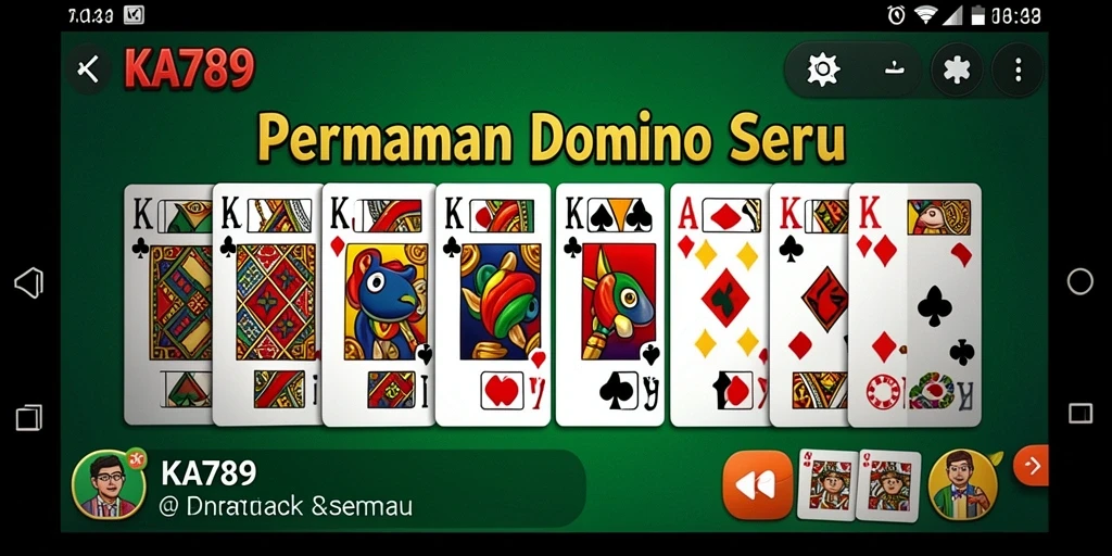 Tampilan gameplay seru dari game Domino KA789 dengan fitur menarik.