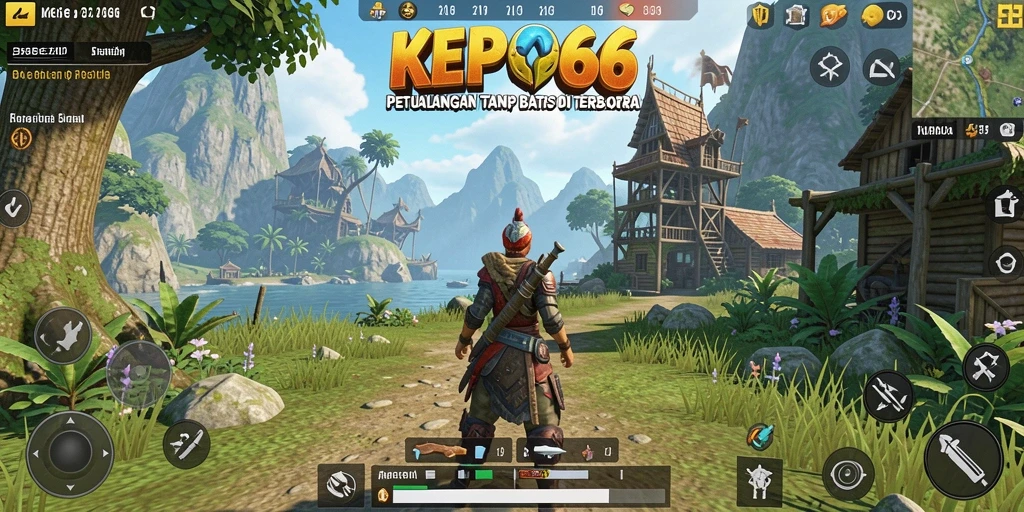 Tampilan gameplay KEPO66 yang penuh petualangan di dunia terbuka.