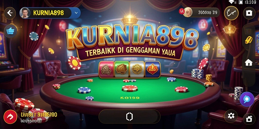 Tampilan gameplay menarik dari KURNIA898 dengan berbagai permainan kasino.
