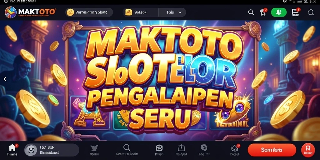Tampilan gameplay slot yang seru dan menghibur di MAKTOTO.
