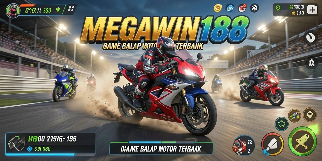 Gameplay seru dan serangan adrenalin di lintasan balap motor.