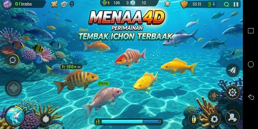 Tampilan gameplay MENARA4D yang mendebarkan dan penuh warna.
