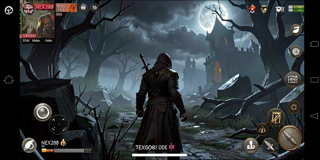 Gameplay NEX288 yang mencekam dengan suasana menyeramkan.