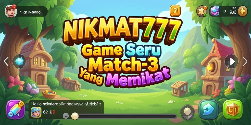 Tampilan gameplay NIKMAT777 yang penuh warna dan menantang.