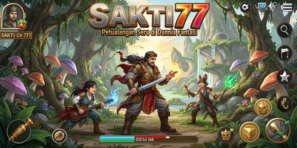 Tangkapan layar permainan SAKTI77 menampilkan aksi petualangan yang mendebarkan.