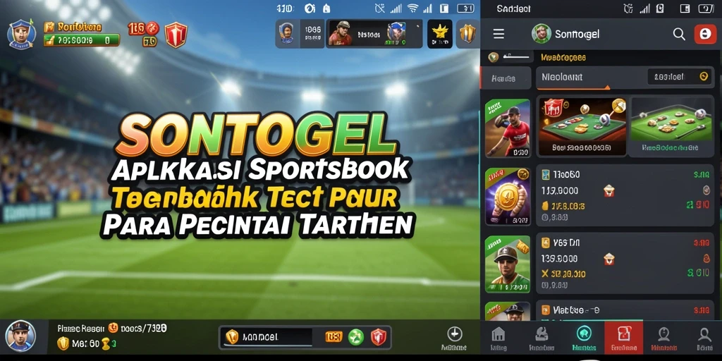 Screenshot utama gameplay SONTOGEL dengan tampilan menarik dan informatif.
